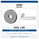 Sargent 8229 LNE Trim Dummy Trim Deadlock Mortise Deadbolt | LA Keyway, Grade 1 Commercial