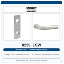 Sargent 8229 LSW Trim Dummy Trim Deadlock Mortise Deadbolt | LA Keyway, Grade 1 Commercial