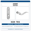 Sargent 8229 TEG Trim Dummy Trim Deadlock Mortise Deadbolt | LA Keyway, Grade 1 Commercial