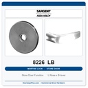 Sargent 8226 LB Trim Store Door Mortise Lockset | LA Keyway, Grade 1 Commercial