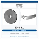 Sargent 8246 LL Trim Dormitory or Exit Mortise Lockset | LA Keyway, Grade 1 Commercial