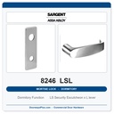 Sargent 8246 LSL Trim Dormitory or Exit Mortise Lockset | LA Keyway, Grade 1 Commercial