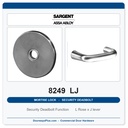 Sargent 8249 LJ Trim Security Deadbolt Mortise Lockset | LA Keyway, Grade 1 Commercial