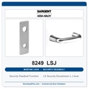 Sargent 8249 LSJ Trim Security Deadbolt Mortise Lockset | LA Keyway, Grade 1 Commercial