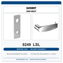 Sargent 8249 LSL Trim Security Deadbolt Mortise Lockset | LA Keyway, Grade 1 Commercial