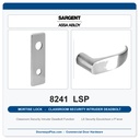 Sargent 8241 LSP Trim Classroom Security Intruder Deadbolt Mortise Lockset | LA Keyway, Grade 1 Commercial