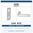Sargent 8249 WTE Trim Security Deadbolt Mortise Lockset | LA Keyway, Grade 1 Commercial