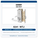Sargent 8241 WTJ Trim Classroom Security Intruder Deadbolt Mortise Lockset | LA Keyway, Grade 1 Commercial