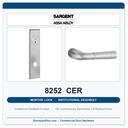 Sargent 8252 CER Trim Institutional Deadbolt Mortise Lockset | LA Keyway, Grade 1 Commercial