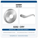 Sargent 8252 CRY Trim Institutional Deadbolt Mortise Lockset | LA Keyway, Grade 1 Commercial