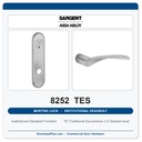 Sargent 8252 TES Trim Institutional Deadbolt Mortise Lockset | LA Keyway, Grade 1 Commercial
