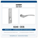 Sargent 8240 CES Trim Classroom Security Intruder Deadbolt Mortise Lockset | LA Keyway, Grade 1 Commercial