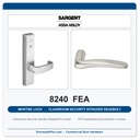 Sargent 8240 FEA Trim Classroom Security Intruder Deadbolt Mortise Lockset | LA Keyway, Grade 1 Commercial