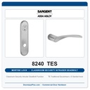 Sargent 8240 TES Classroom Security Intruder Deadbolt Mortise Lockset | LA Keyway, Grade 1 Commercial