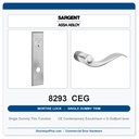 Sargent 8293 CEG Trim Mortise Single Dummy Trim | Grade 1 Commercial