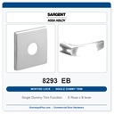 Sargent 8293 EB Trim Mortise Single Dummy Trim | Grade 1 Commercial