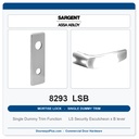 Sargent 8293 LSB Trim Mortise Single Dummy Trim | Grade 1 Commercial