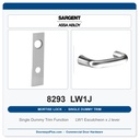 Sargent 8293 LW1J Trim Mortise Single Dummy Trim | Grade 1 Commercial