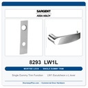 Sargent 8293 LW1L Trim Mortise Single Dummy Trim | Grade 1 Commercial