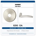 Sargent 8293 OA Trim Mortise Single Dummy Trim | Grade 1 Commercial
