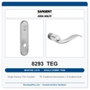 Sargent 8293 TEG Trim Mortise Single Dummy Trim | Grade 1 Commercial
