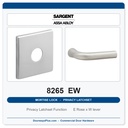 Sargent 8265 EW Trim Mortise Privacy Latchset | Grade 1 Commercial