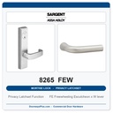 Sargent 8265 FEW Trim Mortise Privacy Latchset | Grade 1 Commercial