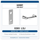 Sargent 8265 LSJ Trim Mortise Privacy Latchset | Grade 1 Commercial