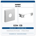 Sargent 8294 EB Trim Mortise Double Dummy Trim | Grade 1 Commercial
