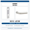 Sargent 8213 LE1W Trim Exit Latch Mortise Latchset | Grade 1 Commercial