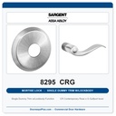 Sargent 8295 CRG Trim Mortise Single Dummy Trim w/Lockbody | Grade 1 Commercial