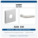 Sargent 8295 EW Trim Mortise Single Dummy Trim w/Lockbody | Grade 1 Commercial