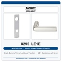 Sargent 8295 LE1E Trim Mortise Single Dummy Trim w/Lockbody | Grade 1 Commercial