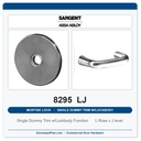 Sargent 8295 LJ Trim Mortise Single Dummy Trim w/Lockbody | Grade 1 Commercial