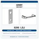 Sargent 8295 LSJ Trim Mortise Single Dummy Trim w/Lockbody | Grade 1 Commercial