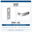 Sargent 8295 LSL Trim Mortise Single Dummy Trim w/Lockbody | Grade 1 Commercial