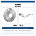 Sargent 8295 TRG Trim Mortise Single Dummy Trim w/Lockbody | Grade 1 Commercial