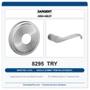 Sargent 8295 TRY Trim Mortise Single Dummy Trim w/Lockbody | Grade 1 Commercial