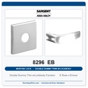 Sargent 8296 EB Trim Mortise Double Dummy Trim w/Lockbody | Grade 1 Commercial