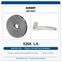 Sargent 8266 LA Trim Mortise Privacy Latchset with Deadbolt | Grade 1 Commercial