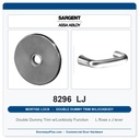 Sargent 8296 LJ Trim Mortise Double Dummy Trim w/Lockbody | Grade 1 Commercial
