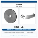 Sargent 8296 LL Trim Mortise Double Dummy Trim w/Lockbody | Grade 1 Commercial