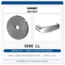 Sargent 8266 LL Trim Mortise Privacy Latchset with Deadbolt | Grade 1 Commercial