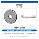 Sargent 8296 LNW Trim Mortise Double Dummy Trim w/Lockbody | Grade 1 Commercial