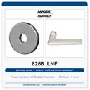 Sargent 8266 LNF Trim Mortise Privacy Latchset with Deadbolt | Grade 1 Commercial