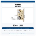 Sargent 8266 LNJ Trim Mortise Privacy Latchset with Deadbolt | Grade 1 Commercial