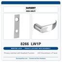 Sargent 8266 LW1P Trim Mortise Privacy Latchset with Deadbolt | Grade 1 Commercial