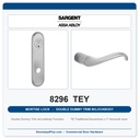 Sargent 8296 TEY Trim Mortise Double Dummy Trim w/Lockbody | Grade 1 Commercial