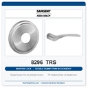 Sargent 8296 TRS Trim Mortise Double Dummy Trim w/Lockbody | Grade 1 Commercial