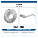 Sargent 8296 TRY Trim Mortise Double Dummy Trim w/Lockbody | Grade 1 Commercial